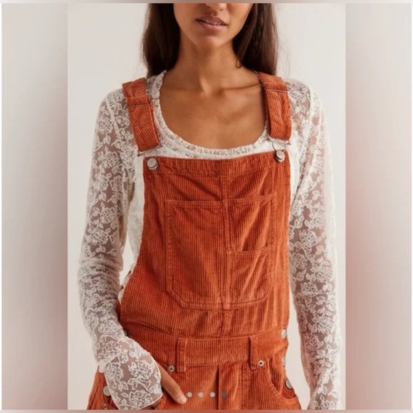 Freee people Good Luck Cord Overalls - Picture 5 of 8
